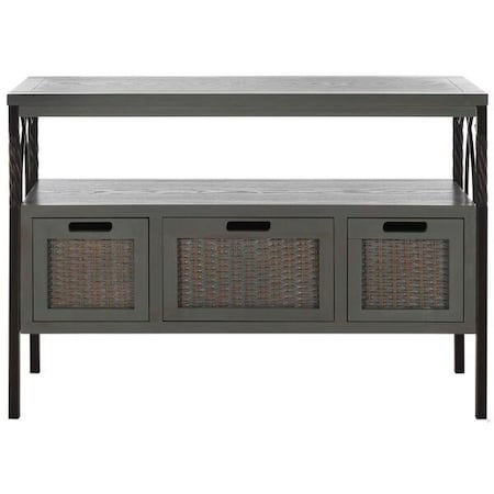 Safavieh Joshua Console Table- French Grey - 24.8 x 13.8 x 36 in. AMH6532B